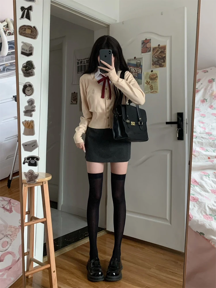 Original JK ort Knitted Cardigan Women's Slim Fit Sle Commute Wind Button Long Sve Sweater Coat Korean orm Sc...
Original JK ort Knitted Cardigan Women's Slim Fit Sle Commute Wind Button Long Sve Sweater Coat Korean orm Sc...