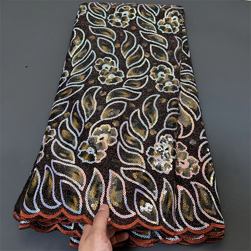 2025High Quality African Nigerian Lace Fabric Embroidery Tulle Pure Wedding Party Dress Guipure Sequins For Sewing Beads 5yards
2025High Quality African Nigerian Lace Fabric Embroidery Tulle Pure Wedding Party Dress Guipure Sequins For Sewing Beads 5yards