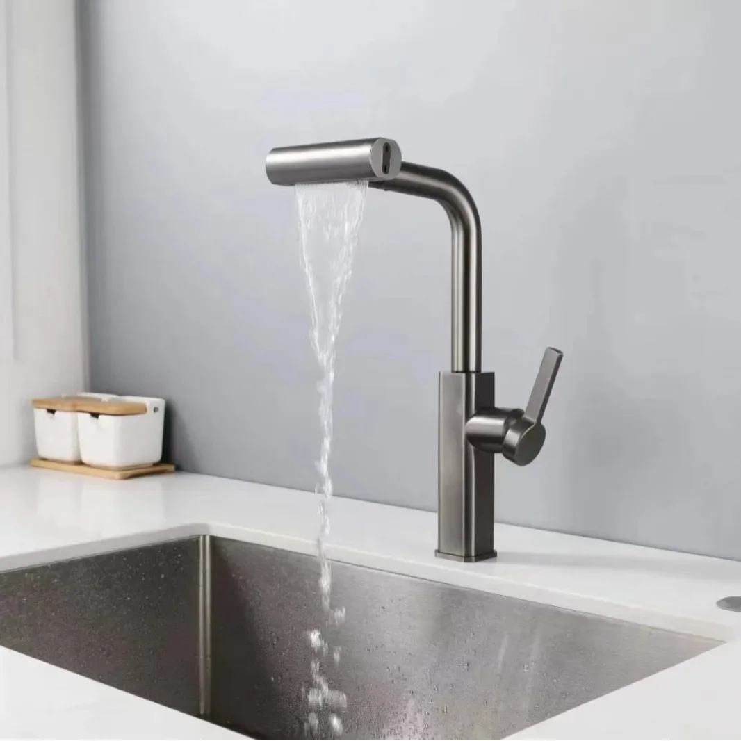 Pull Out Kitchen Sink Faucet Flexible 2 Modes Stream&Sprayer Nozzle Faucets Stainless Steel Hot Cold Wate Mixer Tap Deck Faucet
Pull Out Kitchen Sink Faucet Flexible 2 Modes Stream&Sprayer Nozzle Faucets Stainless Steel Hot Cold Wate Mixer Tap Deck Faucet