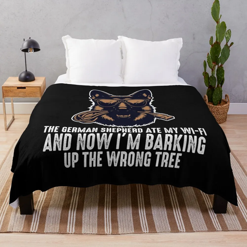 Немецкая овчарка Ate My Wi-Fi And Now I'm Barking Up the Wrong Tree Одеяло для дивана Декоративные одеяла для дивана
Немецкая овчарка Ate My Wi-Fi And Now I'm Barking Up the Wrong Tree Одеяло для дивана Декоративные одеяла для дивана
