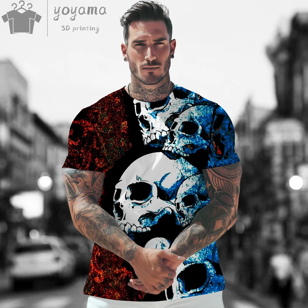 T shirt Oversize Man Short Sleeve Tee Tee Shirt Men Clothes Skull Print Clothes Men Designer Man T shirt Men's Summer Clothes
T shirt Oversize Man Short Sleeve Tee Tee Shirt Men Clothes Skull Print Clothes Men Designer Man T shirt Men's Summer Clothes