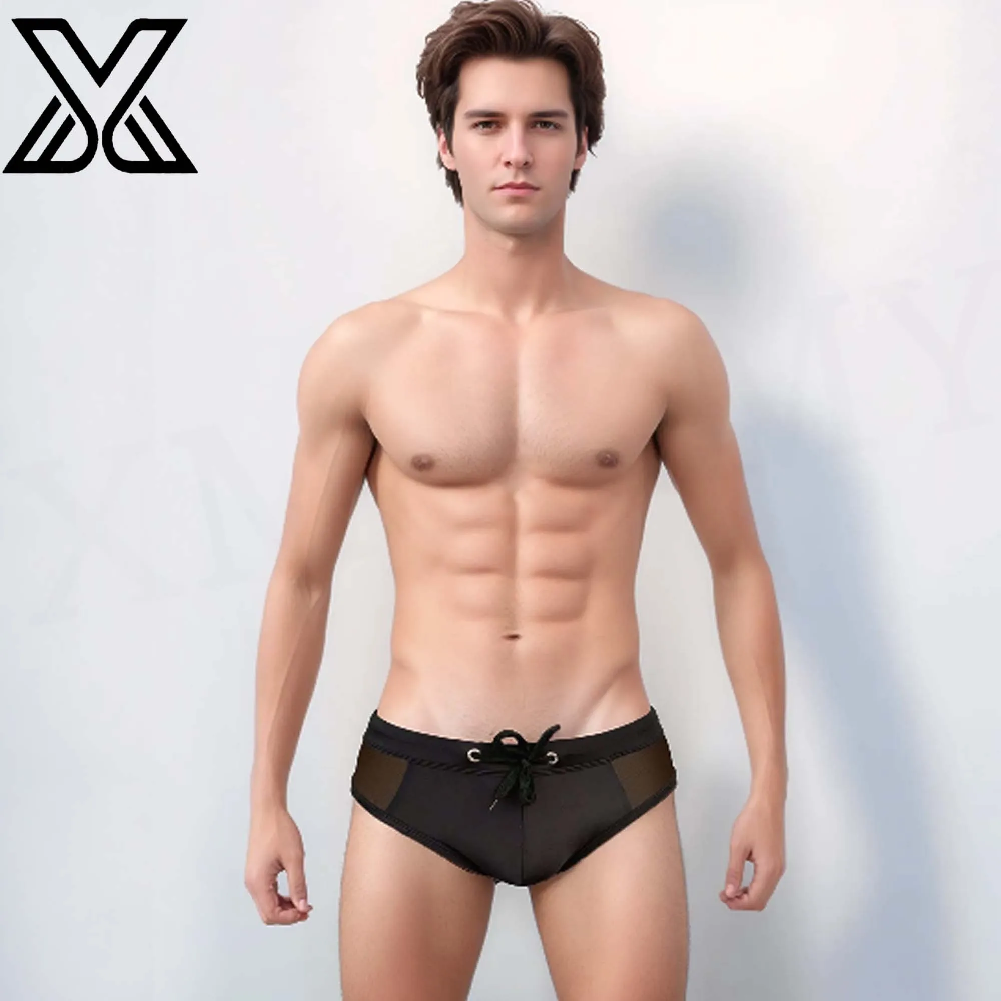 XMJXMY Мужские однотонные треугольные брюки с сетчатыми вырезами с обеих сторон, модные и сексуальные плавки
XMJXMY Мужские однотонные треугольные брюки с сетчатыми вырезами с обеих сторон, модные и сексуальные плавки