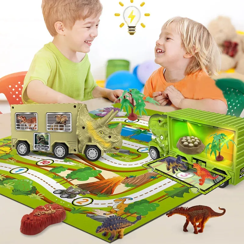 TEMIKIDS B441 Children Dinosaur Storage Vehicle Music Electric Toy Car Triceratops Inertial Car Simulation Scene Plastic Materia
TEMIKIDS B441 Children Dinosaur Storage Vehicle Music Electric Toy Car Triceratops Inertial Car Simulation Scene Plastic Materia