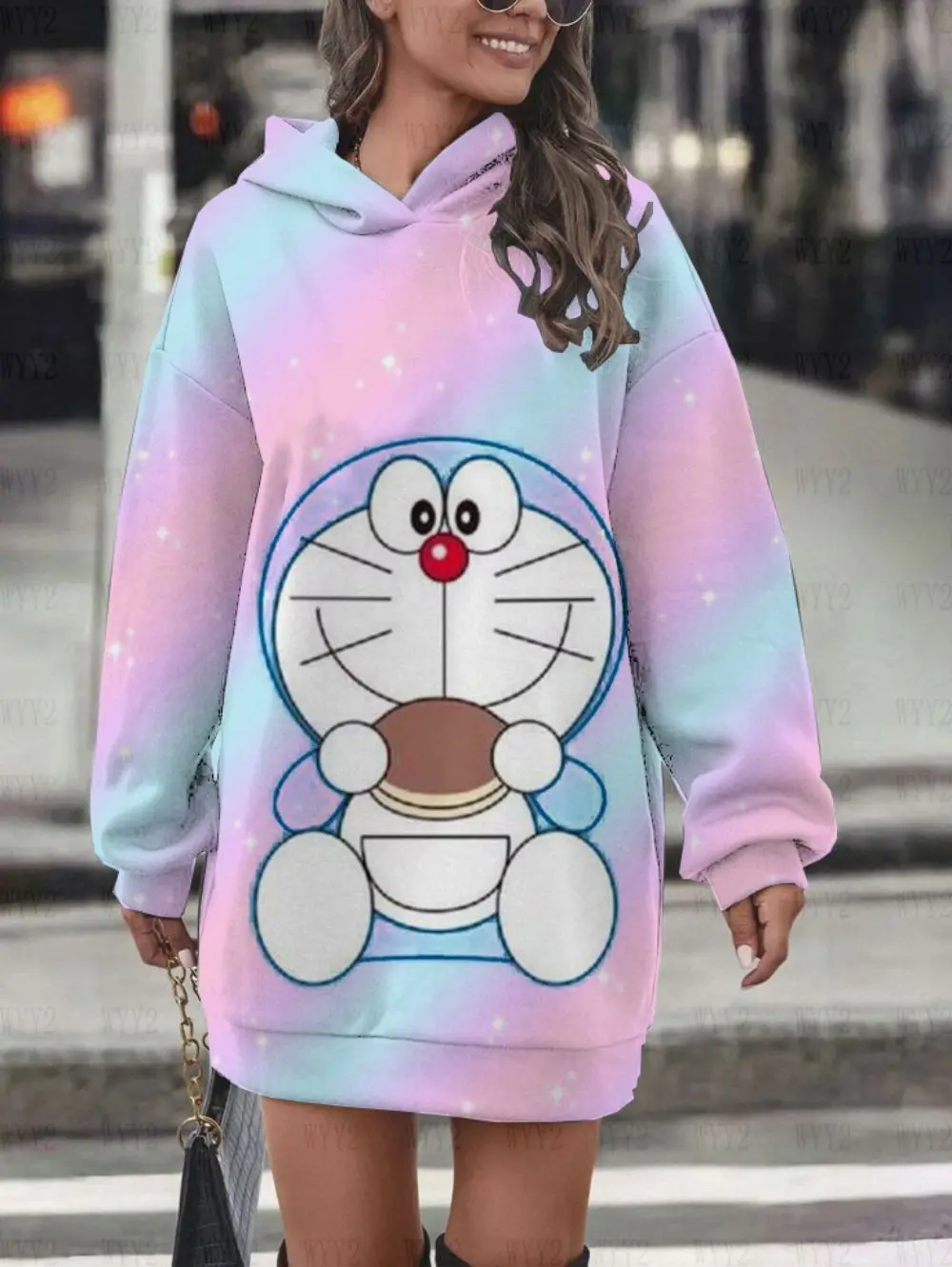 mujący temperament, z długim rękawem, koreańska wersja, luźny, wszechstronny, wyszczuplający sweter z kapturem, spódnica z nadrukiem z serii Doraemon
mujący temperament, z długim rękawem, koreańska wersja, luźny, wszechstronny, wyszczuplający sweter z kapturem, spódnica z nadrukiem z serii Doraemon