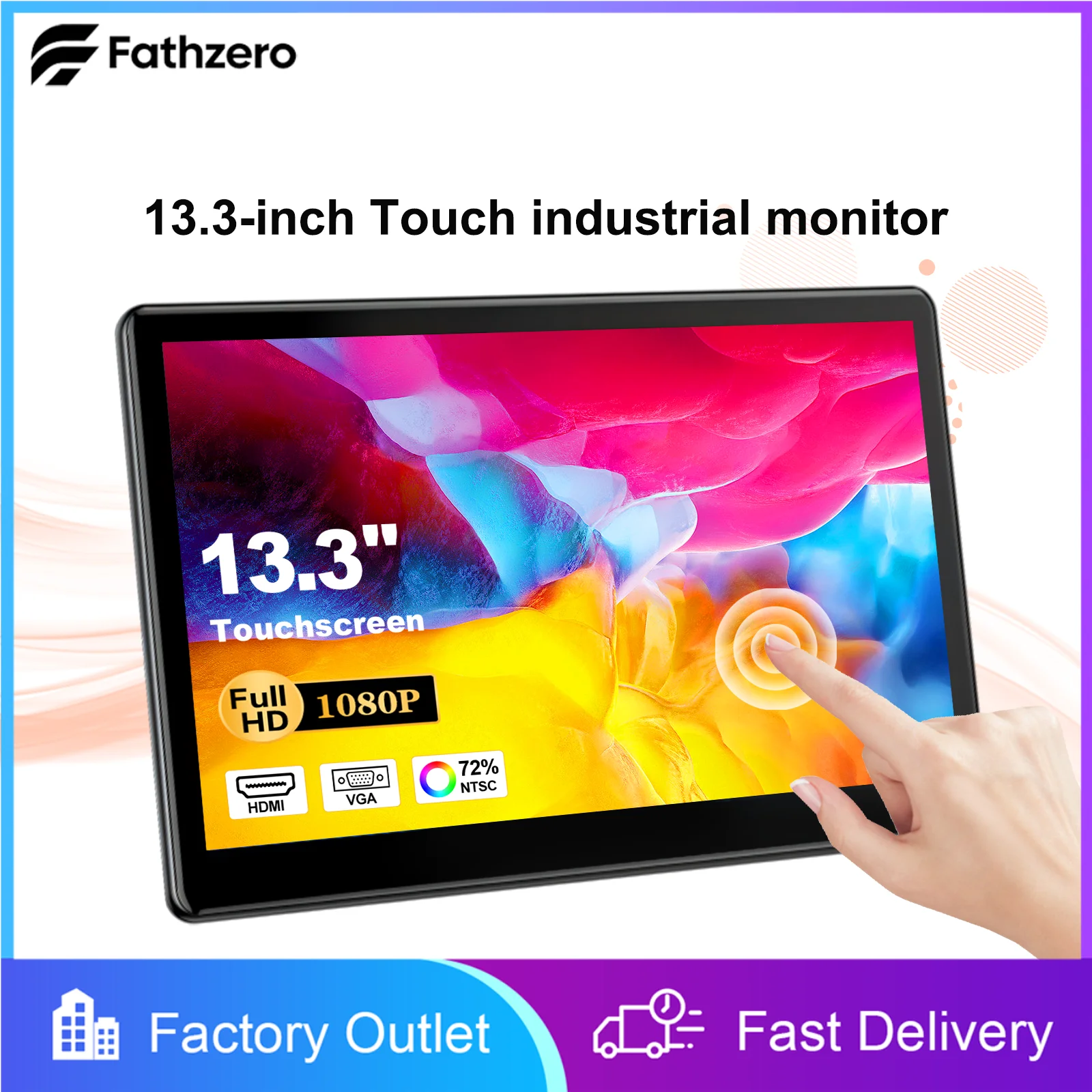 13.3 Inch Touch Screen Display HD 1080P BuiltIn Speaker IPS Display HDMI VGA Support USB For Mobile Phones Laptop Xbox PC PS4 5
13.3 Inch Touch Screen Display HD 1080P BuiltIn Speaker IPS Display HDMI VGA Support USB For Mobile Phones Laptop Xbox PC PS4 5