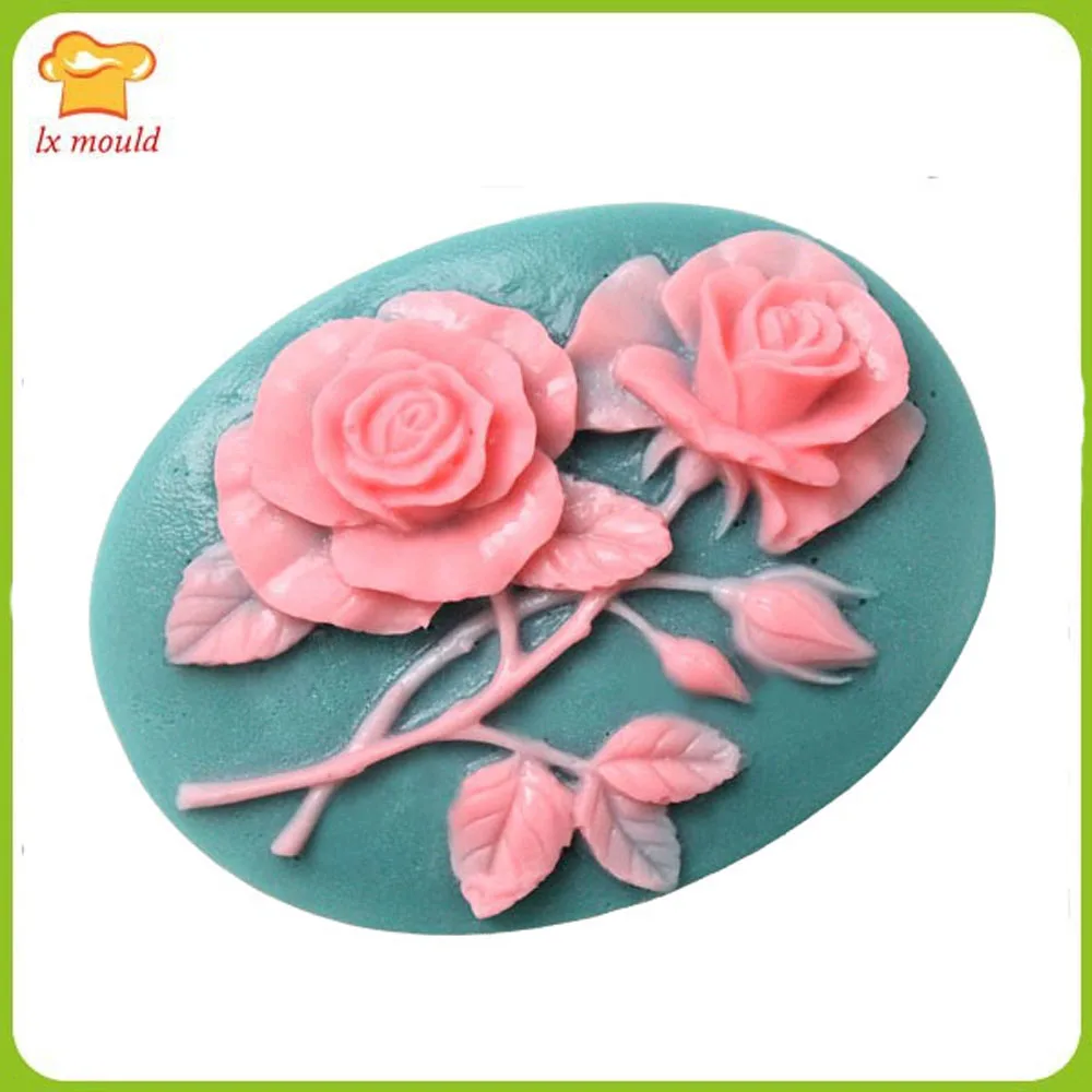 Oval Relief 4 Rose Silicone Mold Relief Flower Icing Fondant Chocolate Soap Candle Kitchen Baking Cake Decoration Mould
Oval Relief 4 Rose Silicone Mold Relief Flower Icing Fondant Chocolate Soap Candle Kitchen Baking Cake Decoration Mould