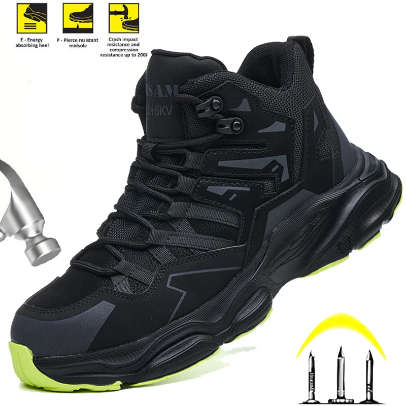 Мужская защитная рабочая обувь, противоударные рабочие ботинки со стальным носком, уличные повседневные ботинки для защиты труда, безопасная обувь 40-46
Мужская защитная рабочая обувь, противоударные рабочие ботинки со стальным носком, уличные повседневные ботинки для защиты труда, безопасная обувь 40-46