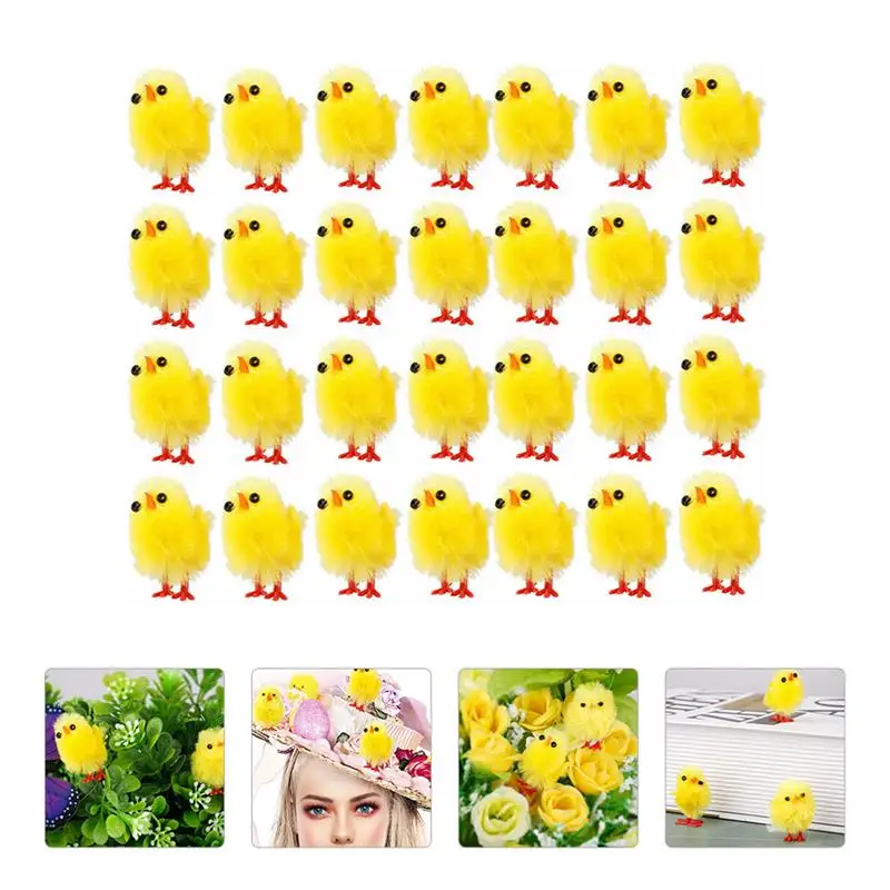 60pcs Simulation Mini Easter Chicks Artificial Plush Yellow Chicken Desktop Ornament Spring Party Favors Decoration
60pcs Simulation Mini Easter Chicks Artificial Plush Yellow Chicken Desktop Ornament Spring Party Favors Decoration