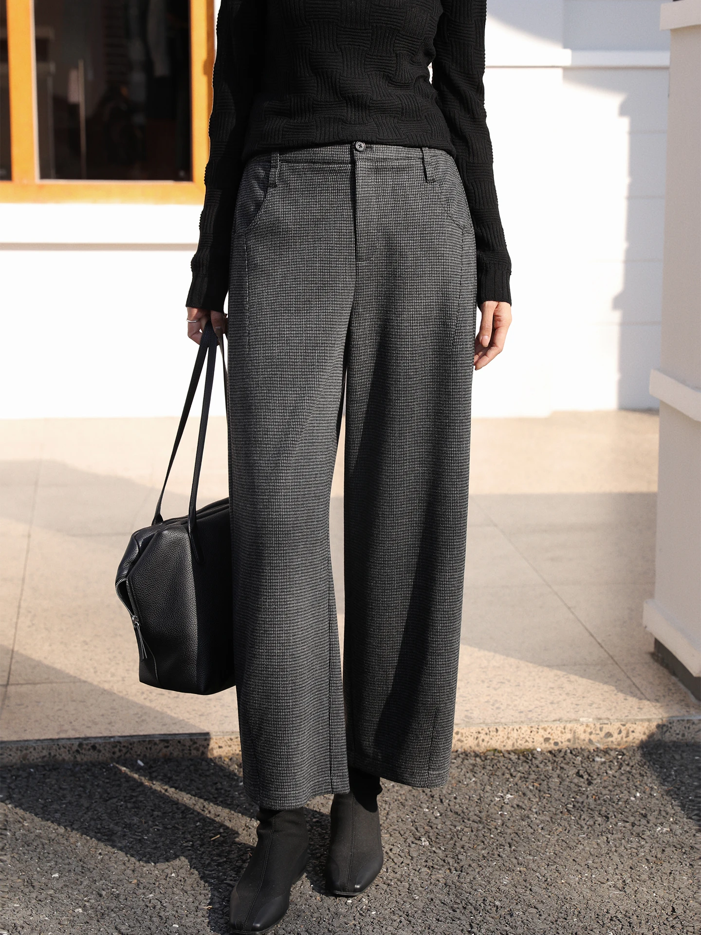 Vintage Plaid Loose Fit Straight Leg Casual Pants Women's Autumn Winter Warm Nine-Tenths Length Trousers Casual Cotton Blend
Vintage Plaid Loose Fit Straight Leg Casual Pants Women's Autumn Winter Warm Nine-Tenths Length Trousers Casual Cotton Blend