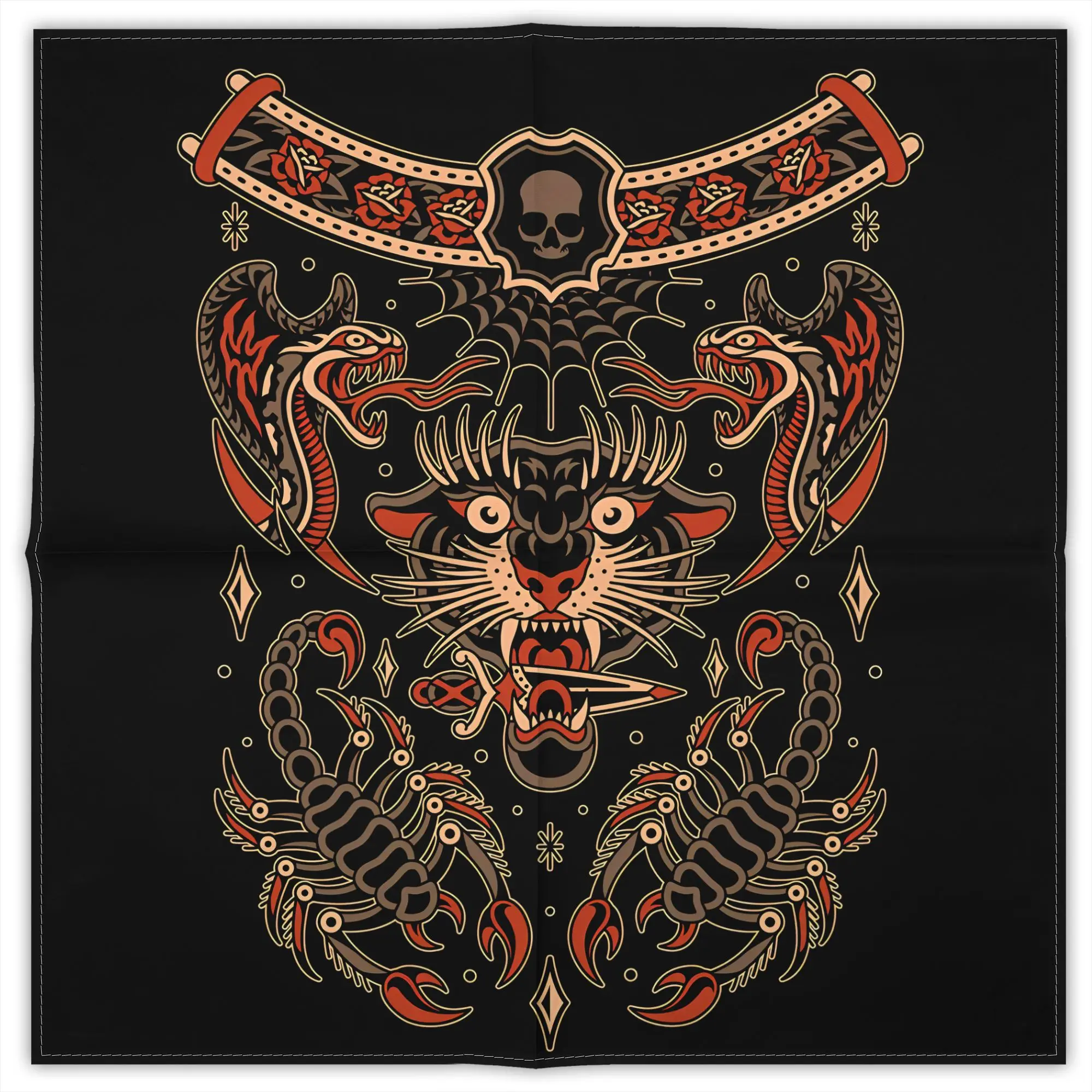 Tattoo Fashion Square Scarf Decorative Polyester Printed Daily
Tattoo Fashion Square Scarf Decorative Polyester Printed Daily