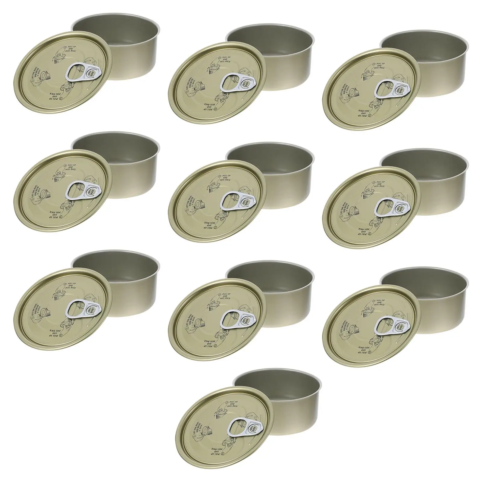 10 Pcs Iron Mouth Empty Cans Kitchen Storage Airtight Lids Sealed Tin Tea Canister Dog Food Bin Practical Home Use
10 Pcs Iron Mouth Empty Cans Kitchen Storage Airtight Lids Sealed Tin Tea Canister Dog Food Bin Practical Home Use