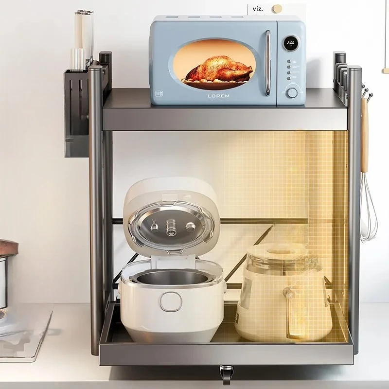 Выдвижная полка-органайзер для микроволновой печи, подставка для микроволновки, подходит для духовок и рисоварок
Выдвижная полка-органайзер для микроволновой печи, подставка для микроволновки, подходит для духовок и рисоварок