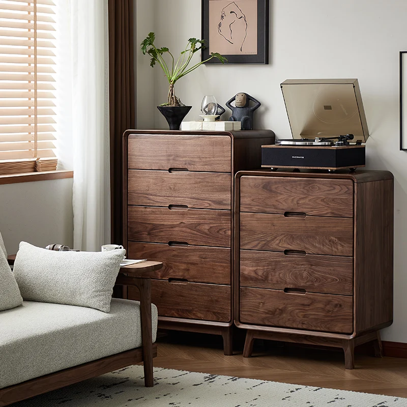 Customizable North American black walnut chest full solid wood chest bedroom four-bucket cabinet medieval simple drawer storage
Customizable North American black walnut chest full solid wood chest bedroom four-bucket cabinet medieval simple drawer storage