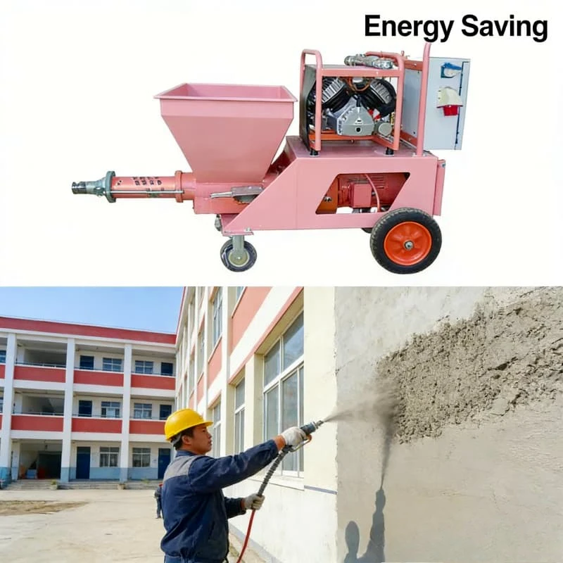 High Efficiency Plaster Mortar Sprayer with Engine Pump 80L Hopper 30m Vertical 50m Horizontal Conveying for Construction Use
High Efficiency Plaster Mortar Sprayer with Engine Pump 80L Hopper 30m Vertical 50m Horizontal Conveying for Construction Use