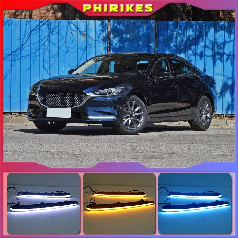 1 пара автомобильных DRL-ламп, светодиодные дневные ходовые огни с желтым указателем поворота, противотуманные фары для Mazda 6 Atenza 2020 2021
1 пара автомобильных DRL-ламп, светодиодные дневные ходовые огни с желтым указателем поворота, противотуманные фары для Mazda 6 Atenza 2020 2021