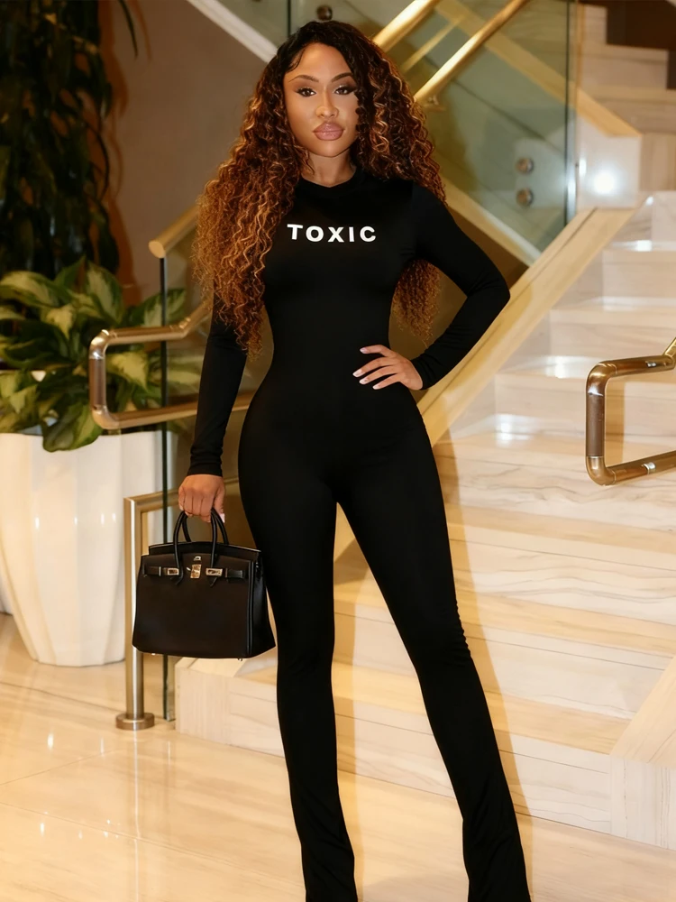 Weird Puss Letter Print Jumpsuit Women Fitness Casual Full Sleeve Zip Classic Stretch Skinny Workout Street Activity Overalls
Weird Puss Letter Print Jumpsuit Women Fitness Casual Full Sleeve Zip Classic Stretch Skinny Workout Street Activity Overalls