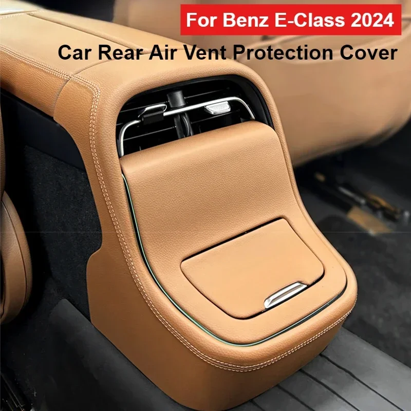 For Mercedes Benz E-Class 2024 2025 E300 Leather Car Rear Air Vents Anti-kick Panel E260 Car Rear Air Vent Kick Protection Cover
For Mercedes Benz E-Class 2024 2025 E300 Leather Car Rear Air Vents Anti-kick Panel E260 Car Rear Air Vent Kick Protection Cover