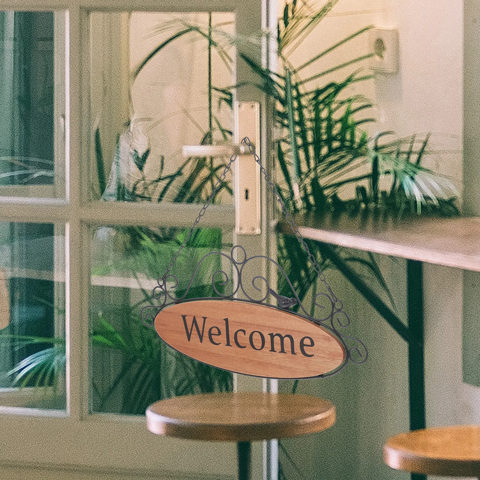1Pcs Welcome Sign Door Hanger Front Door Decor Welcome Plaque for Offices Cafes Bars Gardens Living Rooms Home Decoration Light
1Pcs Welcome Sign Door Hanger Front Door Decor Welcome Plaque for Offices Cafes Bars Gardens Living Rooms Home Decoration Light
