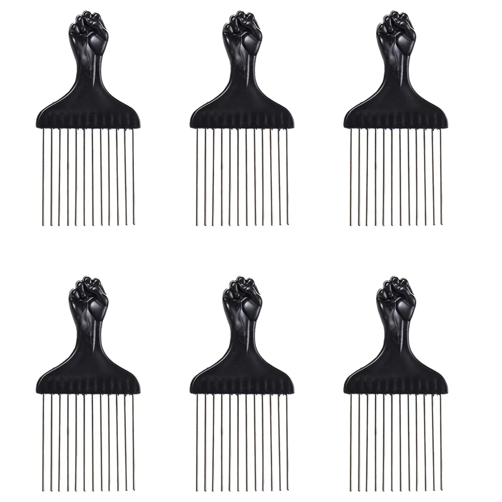 6 Pcs Afro Pick Combs Steel Needle Curly Hair Teasing Braid ABS Fist Handle Lightweight Stainless Set
6 Pcs Afro Pick Combs Steel Needle Curly Hair Teasing Braid ABS Fist Handle Lightweight Stainless Set
