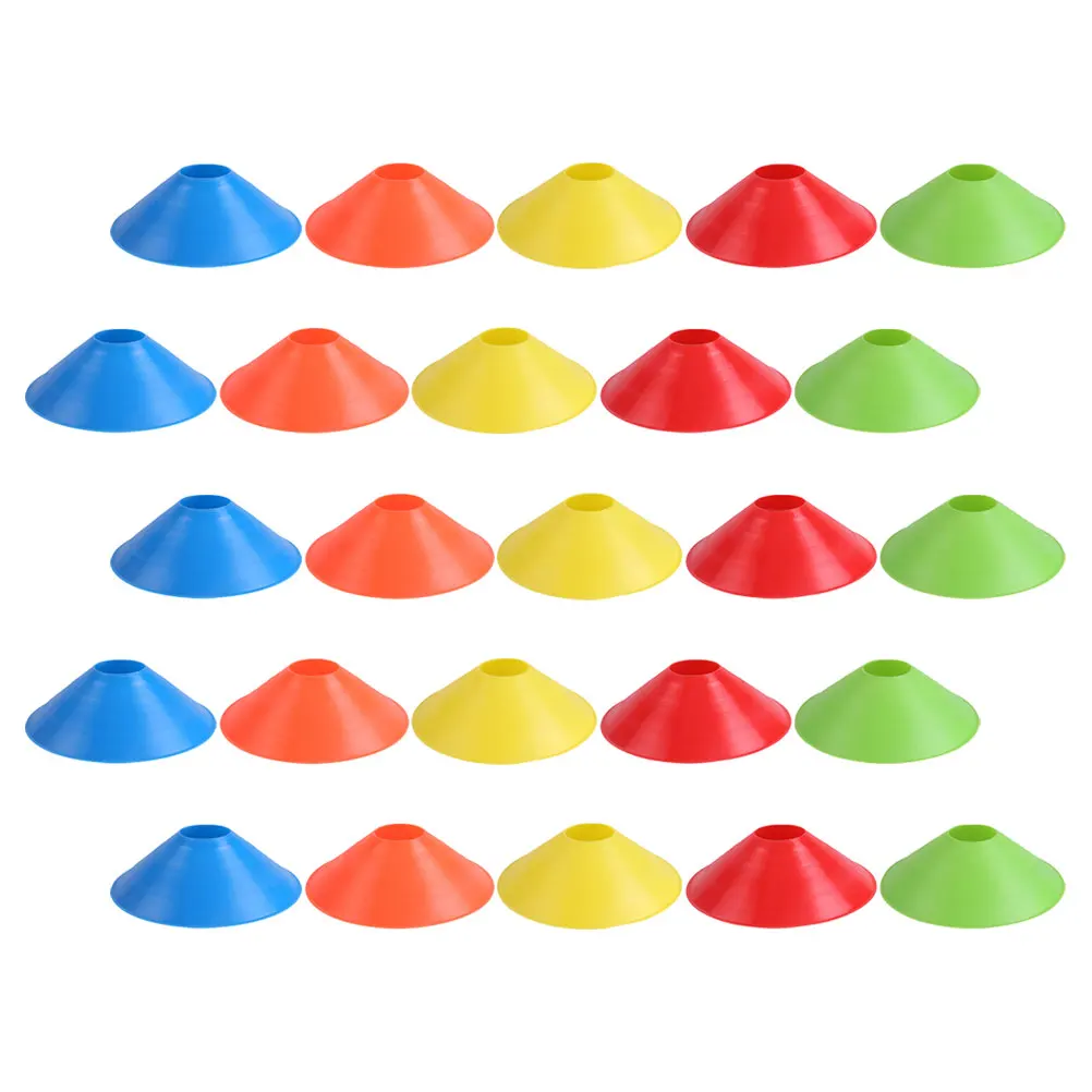 25 Pcs Training Cones Sports Cone Round Mouth PE Football Obstacle Discs Sports Fitness Cones Basketball Tennis
25 Pcs Training Cones Sports Cone Round Mouth PE Football Obstacle Discs Sports Fitness Cones Basketball Tennis