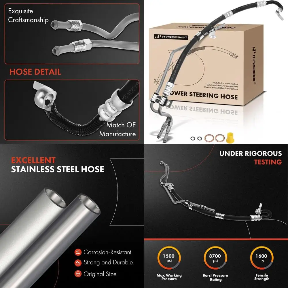 Линия давления и возврата гидроусилителя руля в сборе, совместимая с Toyota Camry 2002-2006, Camry 2007-2009 GAS, Solara 2004-200
Линия давления и возврата гидроусилителя руля в сборе, совместимая с Toyota Camry 2002-2006, Camry 2007-2009 GAS, Solara 2004-200