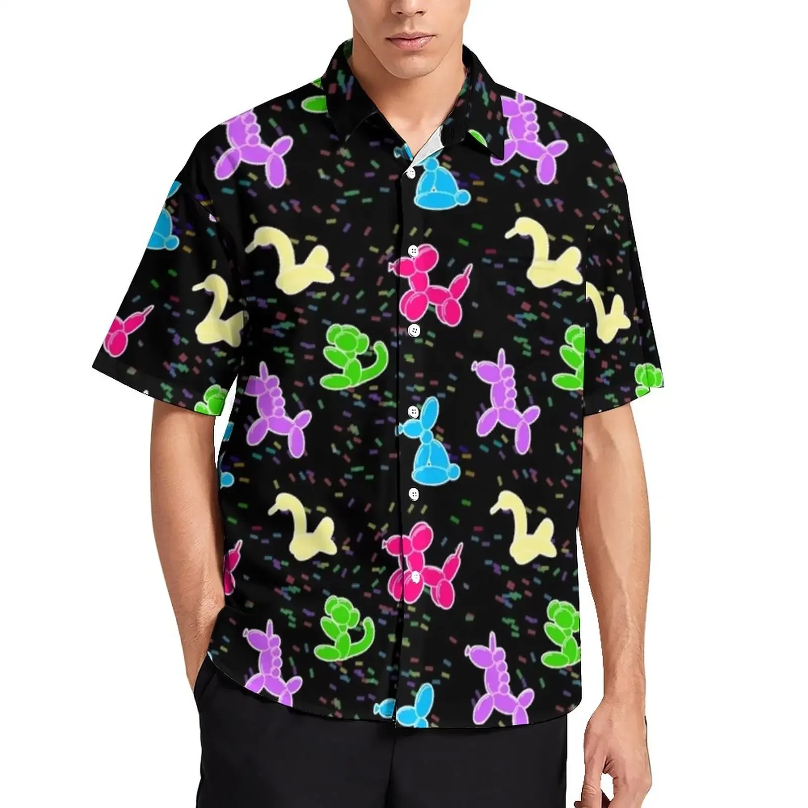 2023 New Hawaiian Men's Shirt 3D Balloon Dog Print Fashion Lapel Top Comfortable Casual Men's Short Sleeve Shirt
2023 New Hawaiian Men's Shirt 3D Balloon Dog Print Fashion Lapel Top Comfortable Casual Men's Short Sleeve Shirt