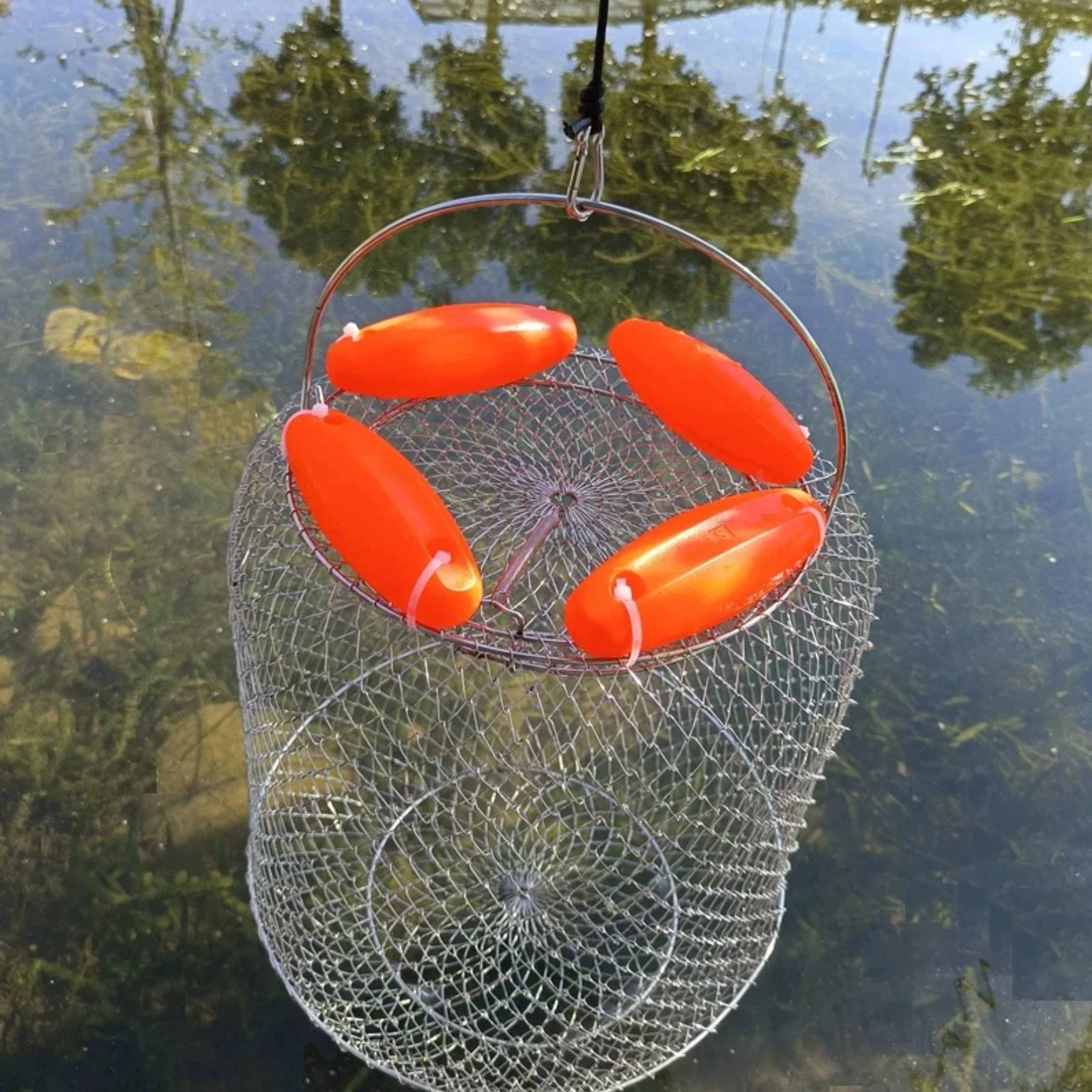 Foldable Catch Keep Net Large Capacity Collapsible Catch Basket Floating Fishing Net Basket Rust-Resistant Storage Enclosure
Foldable Catch Keep Net Large Capacity Collapsible Catch Basket Floating Fishing Net Basket Rust-Resistant Storage Enclosure