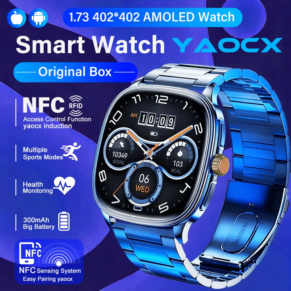 2026 New Stylish Smart Watch 1.73" HD Screen All-Round Health Management AI Voice Music Weather Sports Modes IP68 Smart Watch
2026 New Stylish Smart Watch 1.73" HD Screen All-Round Health Management AI Voice Music Weather Sports Modes IP68 Smart Watch