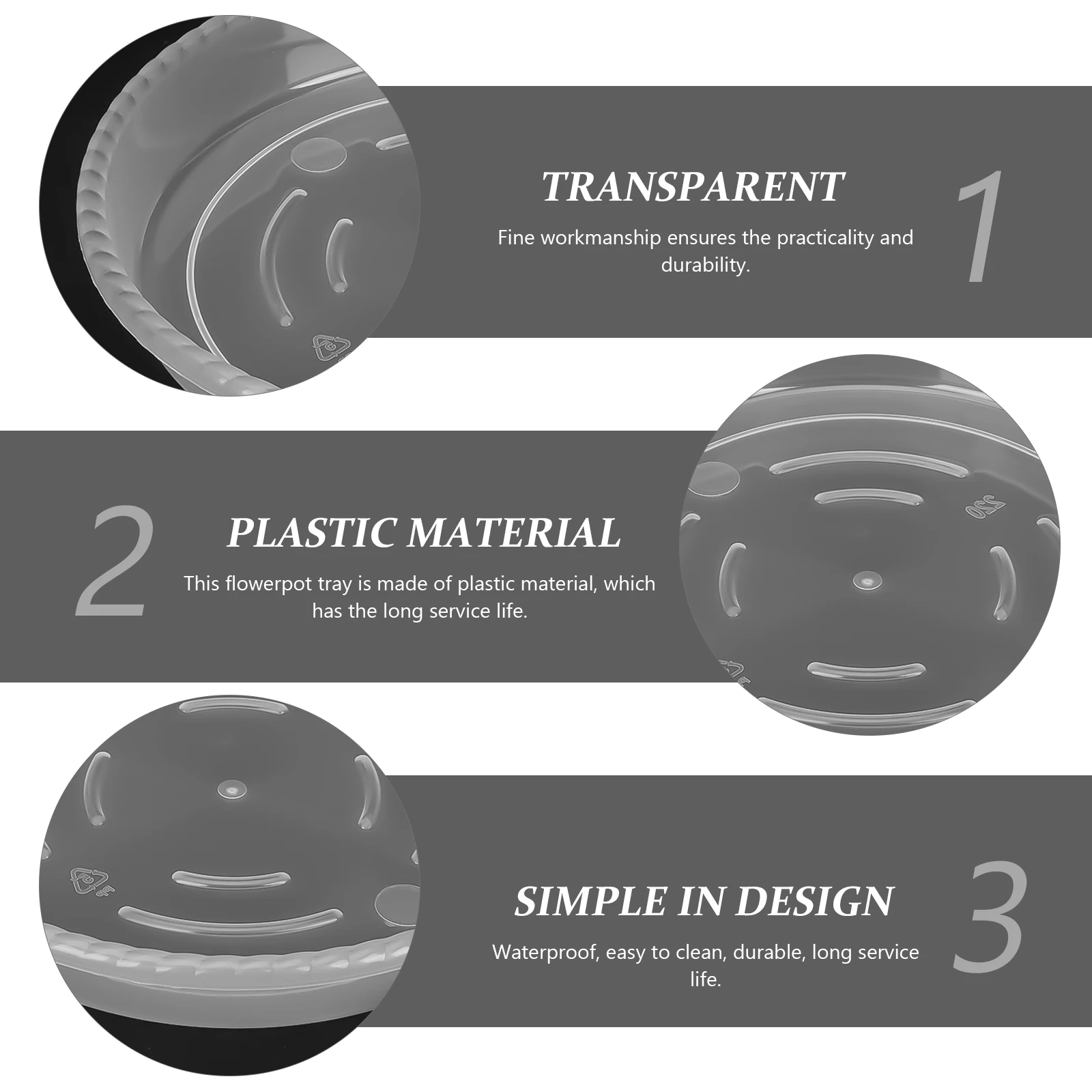 12Pcs Flower Pot Tray Plastic Durable Plant Saucer Plates Indoor Outdoor Gardening Water Drainage Collector Plant Trays for Pots
12Pcs Flower Pot Tray Plastic Durable Plant Saucer Plates Indoor Outdoor Gardening Water Drainage Collector Plant Trays for Pots