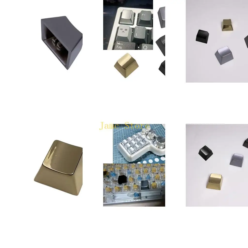 LX0B Zinc Alloy Keycap ESC Metal Keycaps 1PC For Aesthetic Mechanical Keyboards Modification