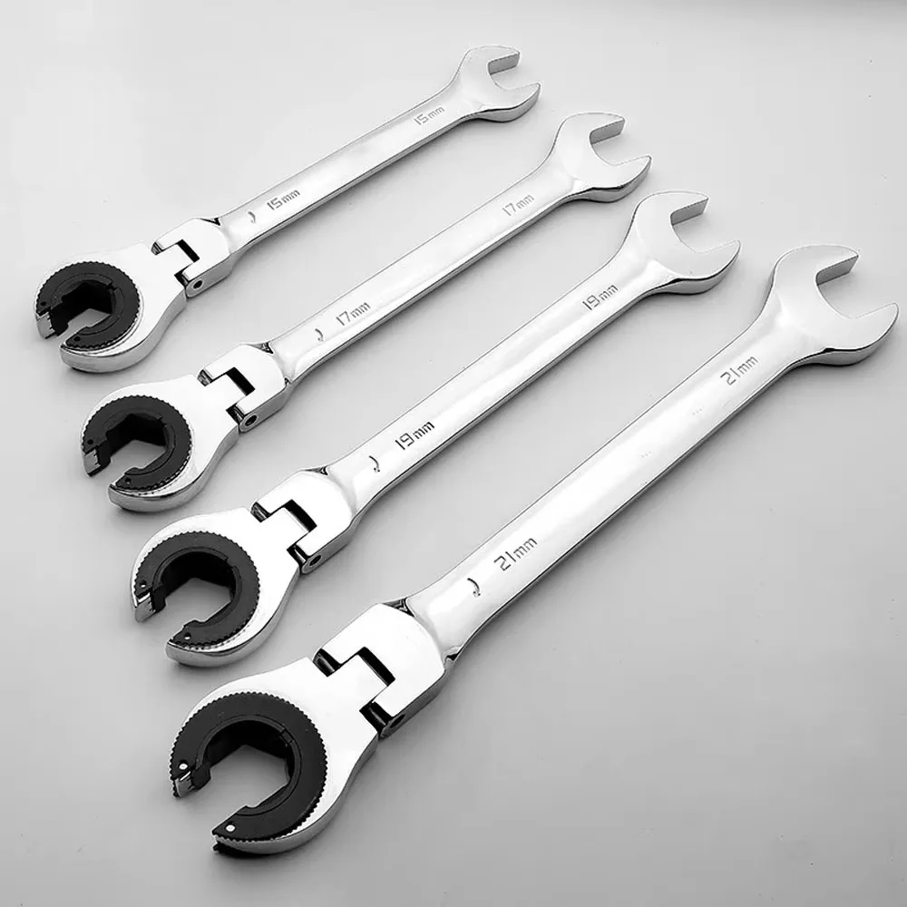 New Tubing Ratchet Wrench with Open Flexible Head 8-19MM 72 Teeth For Car Repair Oil Combination Wrenches 180° Adjustable Head
New Tubing Ratchet Wrench with Open Flexible Head 8-19MM 72 Teeth For Car Repair Oil Combination Wrenches 180° Adjustable Head