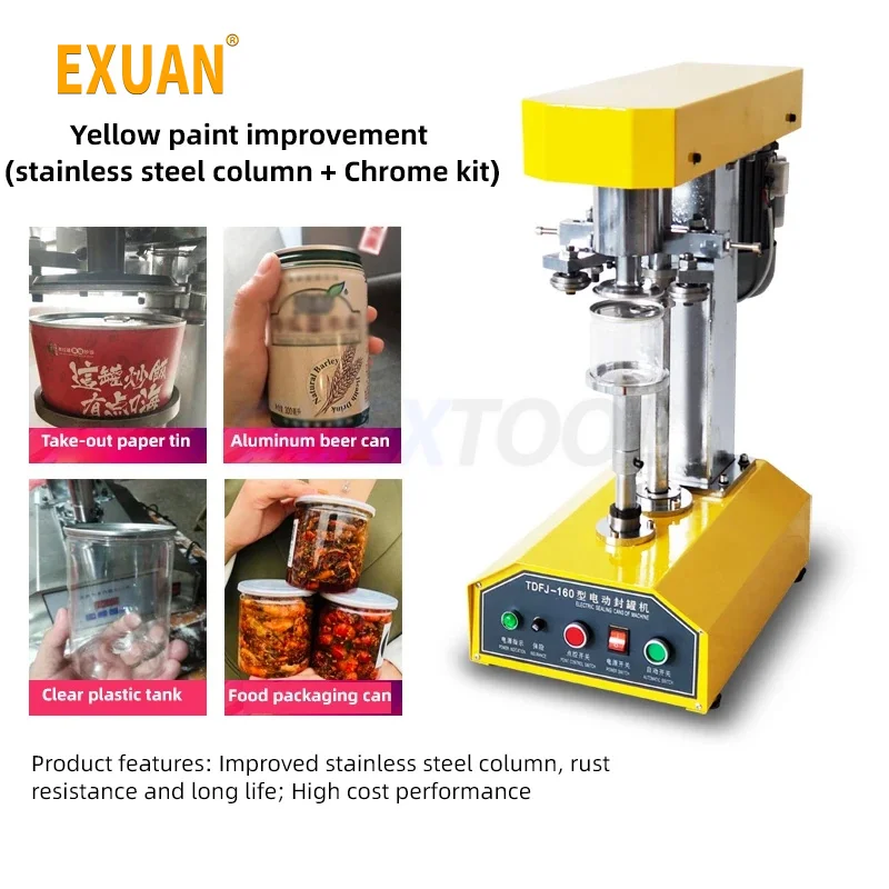 Cans Capping Machine Cans Sealing Machine Plastic Cans Electric Capper PET Plastic Tank Cover Pot Metal Machine Mechanical Cager
Cans Capping Machine Cans Sealing Machine Plastic Cans Electric Capper PET Plastic Tank Cover Pot Metal Machine Mechanical Cager