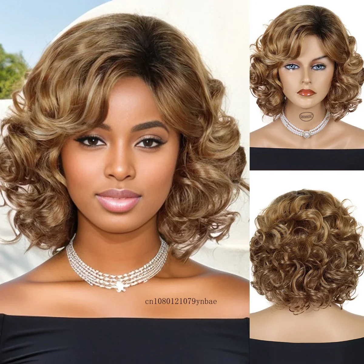 Короткий вьющийся парик из синтетических волос для чернокожих женщин, модные светлые парики с челкой, повседневный костюм, косплей, Хэллоуин, термостойкий
Короткий вьющийся парик из синтетических волос для чернокожих женщин, модные светлые парики с челкой, повседневный костюм, косплей, Хэллоуин, термостойкий