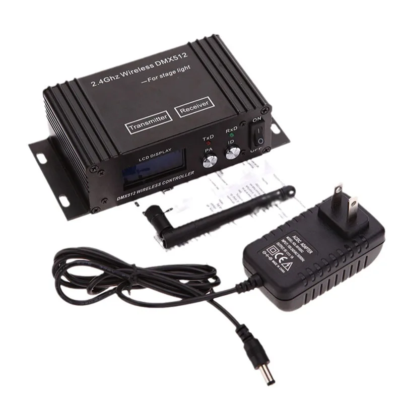 Универсальный беспроводной сценический приемник освещения с контроллером ЖК-дисплея Передатчик DMX512 для управления освещением
Универсальный беспроводной сценический приемник освещения с контроллером ЖК-дисплея Передатчик DMX512 для управления освещением
