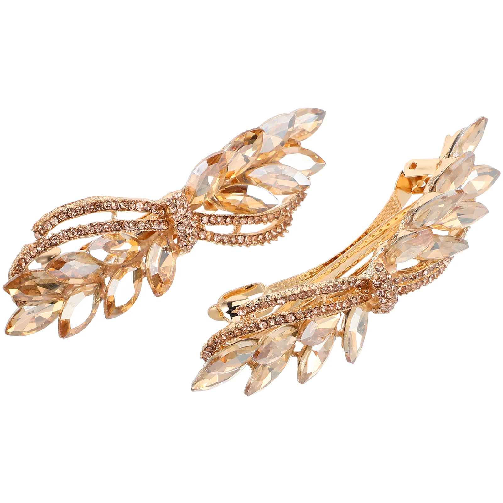 2 Pcs Rhinestone Hair Clip Leaf Clips for Accessories Women Bride Bridal Headpieces Wedding Barrettes Fine Elegant Small Metal
2 Pcs Rhinestone Hair Clip Leaf Clips for Accessories Women Bride Bridal Headpieces Wedding Barrettes Fine Elegant Small Metal