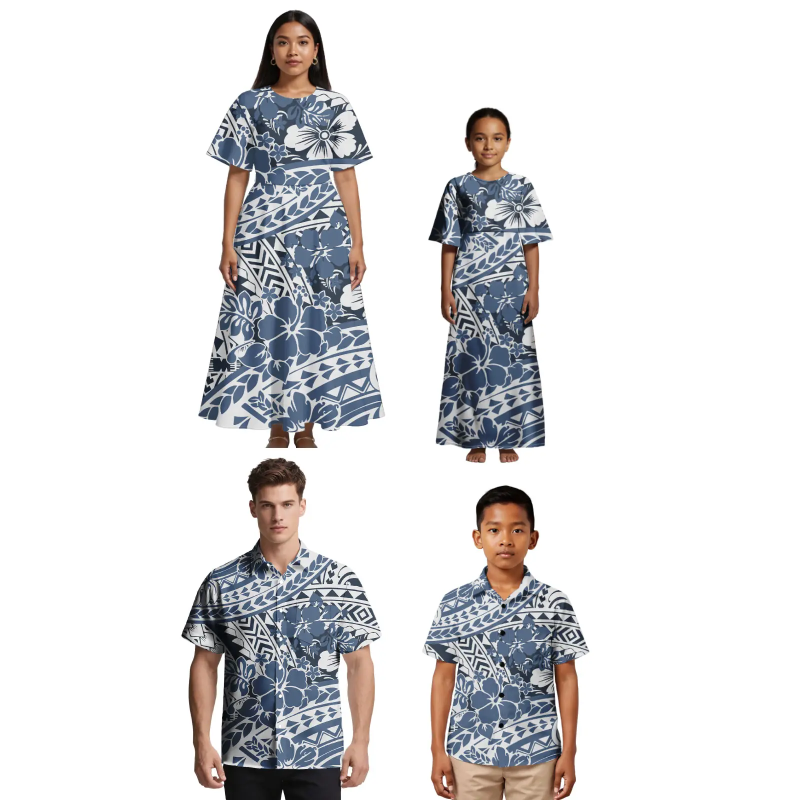 Samoa Flare Sleeve Casual Outfits Custom Logo Hibiscus Parents And Children Matching Clothes Family 4 Price Set Matching Dress
Samoa Flare Sleeve Casual Outfits Custom Logo Hibiscus Parents And Children Matching Clothes Family 4 Price Set Matching Dress