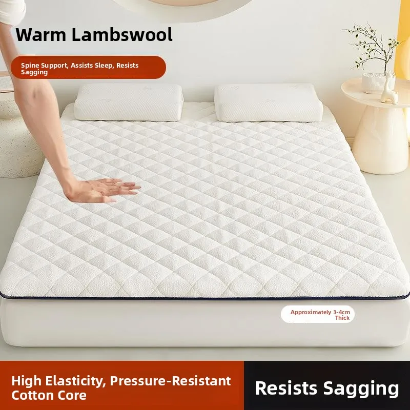 Thickened Lamb Velvet Mattress Soft Pad Winter Student Dormitory Single Tatami Sponge Pad Matress Fleece Lined Quilted Mat
Thickened Lamb Velvet Mattress Soft Pad Winter Student Dormitory Single Tatami Sponge Pad Matress Fleece Lined Quilted Mat
