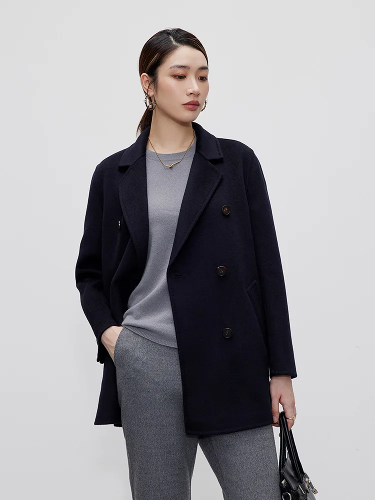 2023 High-End Winter Mid-Length Coat Cashmere Female Red Loose Double Breasted Wool Coat Woman Navy Blue Autumn New Classic Comm
2023 High-End Winter Mid-Length Coat Cashmere Female Red Loose Double Breasted Wool Coat Woman Navy Blue Autumn New Classic Comm