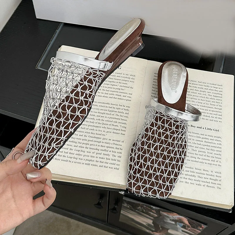 Женские тапочки на танкетке, сандалии на низком каблуке, модные сетчатые женские туфли на танкетке, летние пляжные шлепанцы, женские туфли-лодочки
Женские тапочки на танкетке, сандалии на низком каблуке, модные сетчатые женские туфли на танкетке, летние пляжные шлепанцы, женские туфли-лодочки