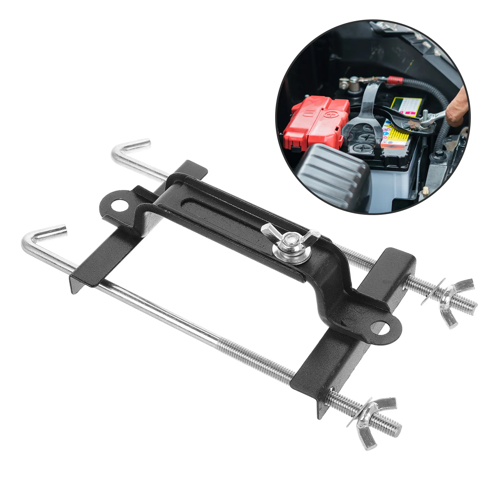 Adjustable Thickened Hold Down Bracket Lightweight Sturdy Metal Car Support Tie Down Mount Tray Universal Fit
Adjustable Thickened Hold Down Bracket Lightweight Sturdy Metal Car Support Tie Down Mount Tray Universal Fit