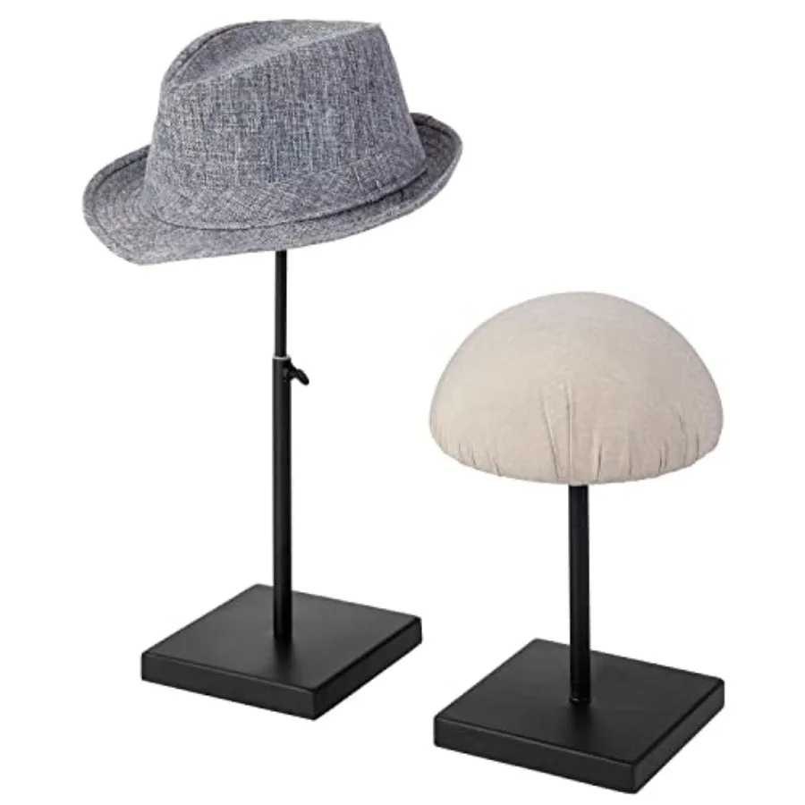 2 Pcs Hat Display Stand Adjustable 11.5-17.5 Inch Hat Rack with Fabric Covered Dome Dock Tabletop Metal Hat Wig Veil and Head A
2 Pcs Hat Display Stand Adjustable 11.5-17.5 Inch Hat Rack with Fabric Covered Dome Dock Tabletop Metal Hat Wig Veil and Head A