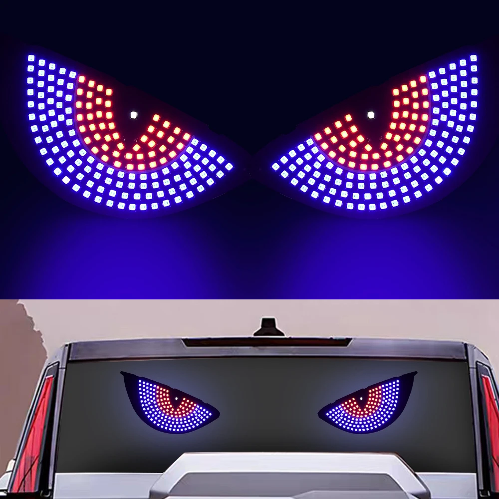 Devil Eyes LED Car Sign Window Back Light Ambient Light for Road Rage Rear Display, Night Lights Dynamic Smart Funny Blink Lamp
Devil Eyes LED Car Sign Window Back Light Ambient Light for Road Rage Rear Display, Night Lights Dynamic Smart Funny Blink Lamp