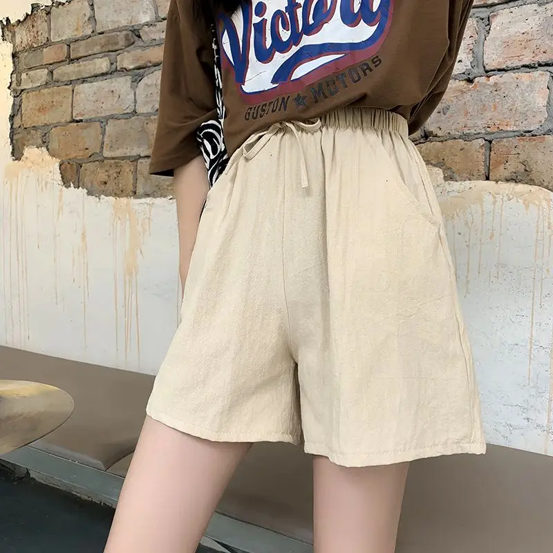 Women's Clothing Khaki Sport Shorts High Waist Loose Fit Casual Comfortable Korean Style Lightweight Lounge Pants New
Women's Clothing Khaki Sport Shorts High Waist Loose Fit Casual Comfortable Korean Style Lightweight Lounge Pants New