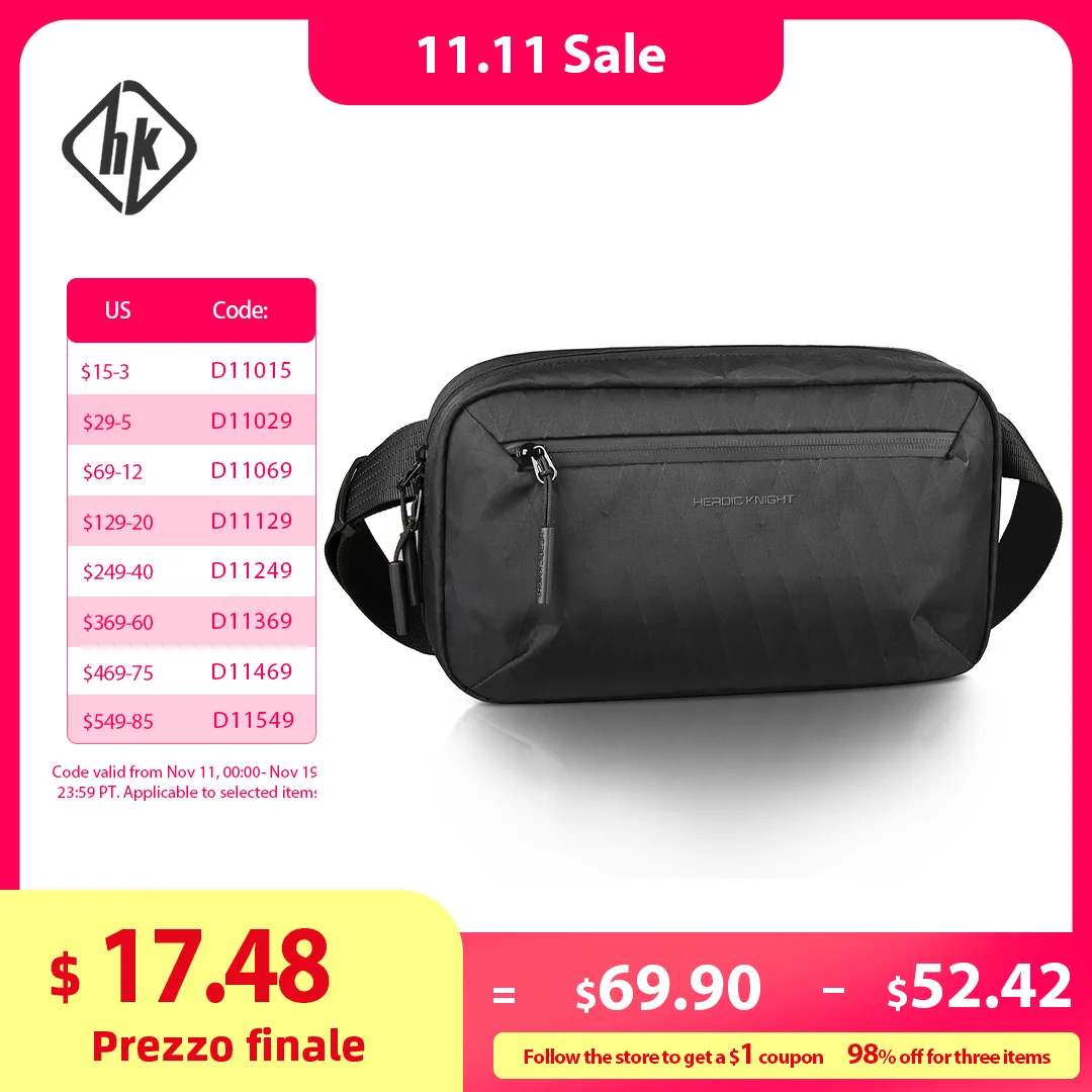 HcanKcan Легкая сумка через плечо с несколькими карманами Мужская сумка на плечо Водонепроницаемая тканевая дорожная сумка X-Pac Портативная сумка для хранения
HcanKcan Легкая сумка через плечо с несколькими карманами Мужская сумка на плечо Водонепроницаемая тканевая дорожная сумка X-Pac Портативная сумка для хранения