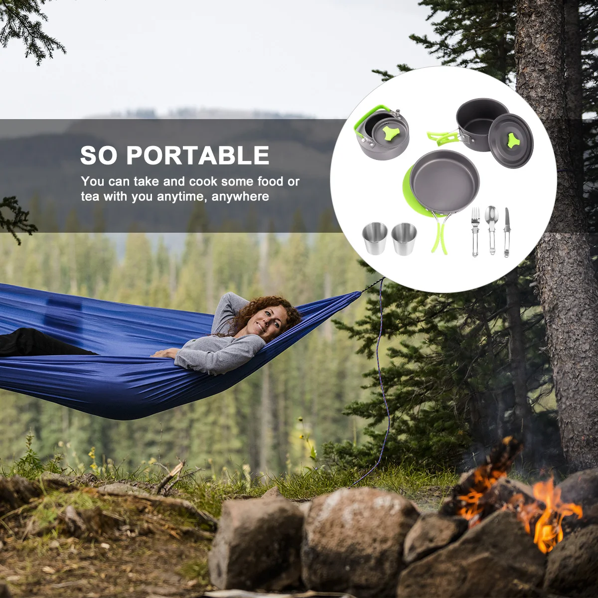 12 pcs Portable Camping Cookware Set Lightweight Aluminum Alloy Outdoor Cooking Supplies Non-Stick Kitchen Utensils For 1-2
12 pcs Portable Camping Cookware Set Lightweight Aluminum Alloy Outdoor Cooking Supplies Non-Stick Kitchen Utensils For 1-2