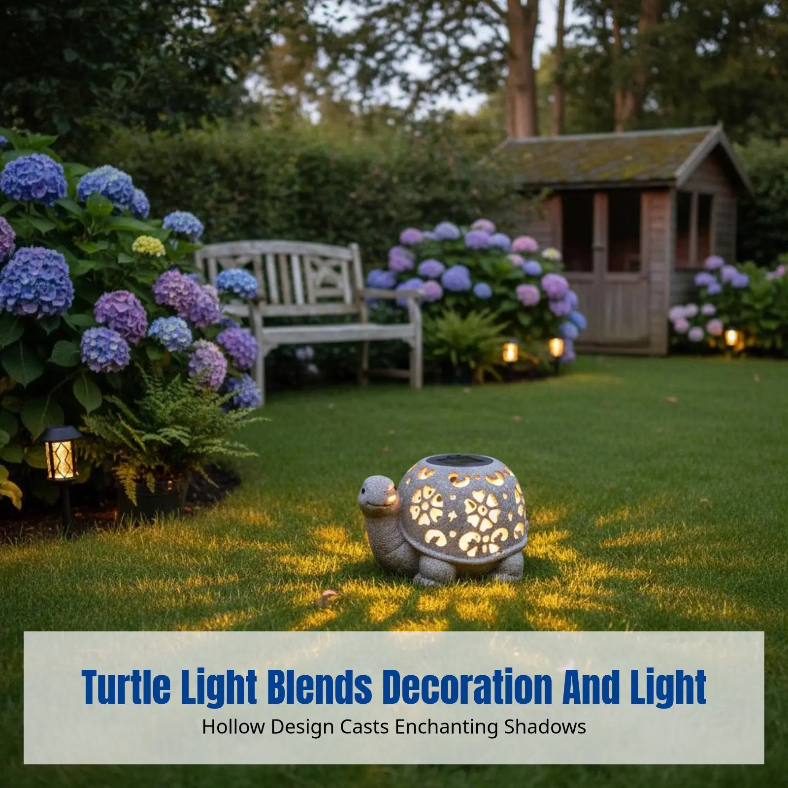 Solar Garden Decor, Hollow Turtle Lawn Ornament, Resin Mood Light
Solar Garden Decor, Hollow Turtle Lawn Ornament, Resin Mood Light