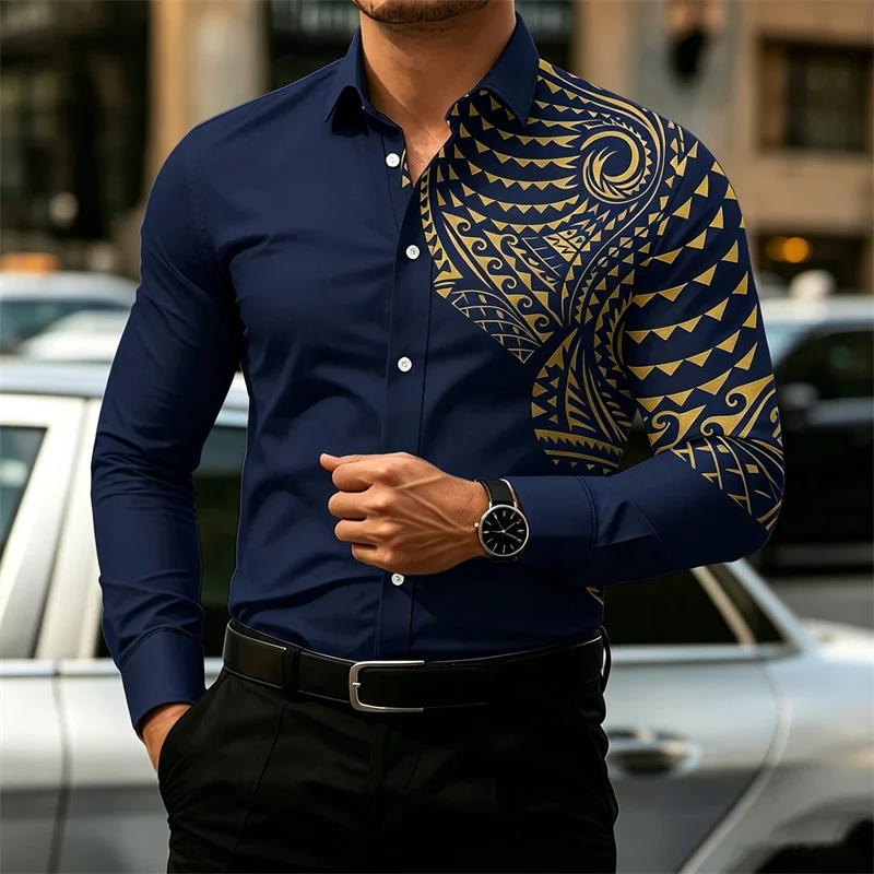 2026 New Men's Long-Sleeve Shirt, Fashionable Pattern Print, Slim Fit, European Size Business Casual Men's Top, Sizes XS-6XL
2026 New Men's Long-Sleeve Shirt, Fashionable Pattern Print, Slim Fit, European Size Business Casual Men's Top, Sizes XS-6XL