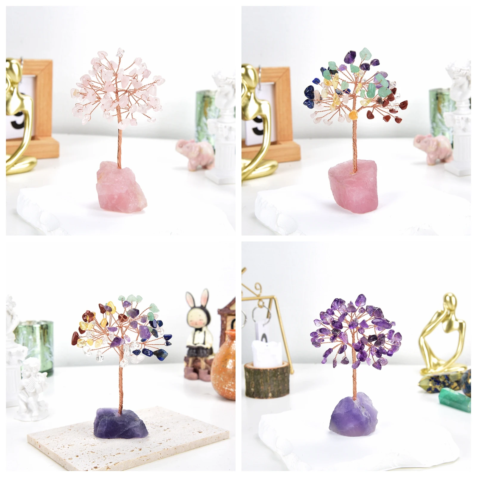 1PC Natural Gemstone Crystal Lucky Tree With Raw Stone Random Base Home Office Desk Living Room Crystal Decor Small Sized
1PC Natural Gemstone Crystal Lucky Tree With Raw Stone Random Base Home Office Desk Living Room Crystal Decor Small Sized