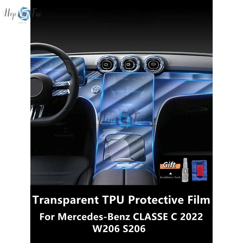 For Mercedes-Benz CLASSE C 2022 W206 S206 Car Interior Center Console Transparent TPU Protective Film Anti-scratch Repair Film
For Mercedes-Benz CLASSE C 2022 W206 S206 Car Interior Center Console Transparent TPU Protective Film Anti-scratch Repair Film
