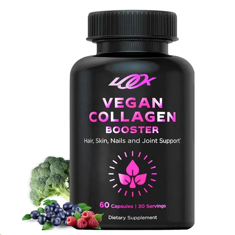 Vegetarian collagen booster - Plant collagen supplement - Hair, skin, nails, and joints - Contains hyaluronic acid -60 capsules
Vegetarian collagen booster - Plant collagen supplement - Hair, skin, nails, and joints - Contains hyaluronic acid -60 capsules